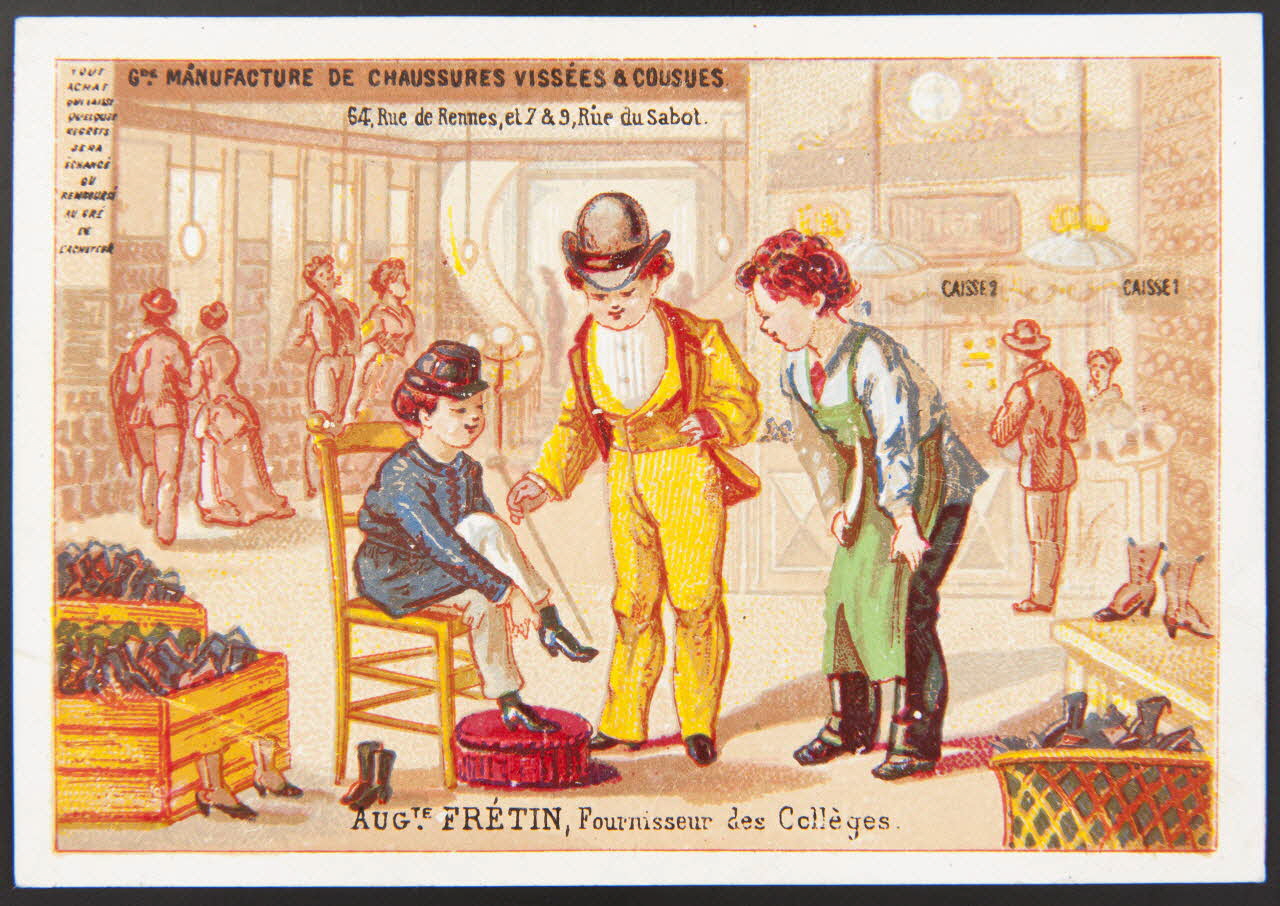 Herbemont carte réclame chromo Paris 1880-1920 1996.40.1018.3 Photo