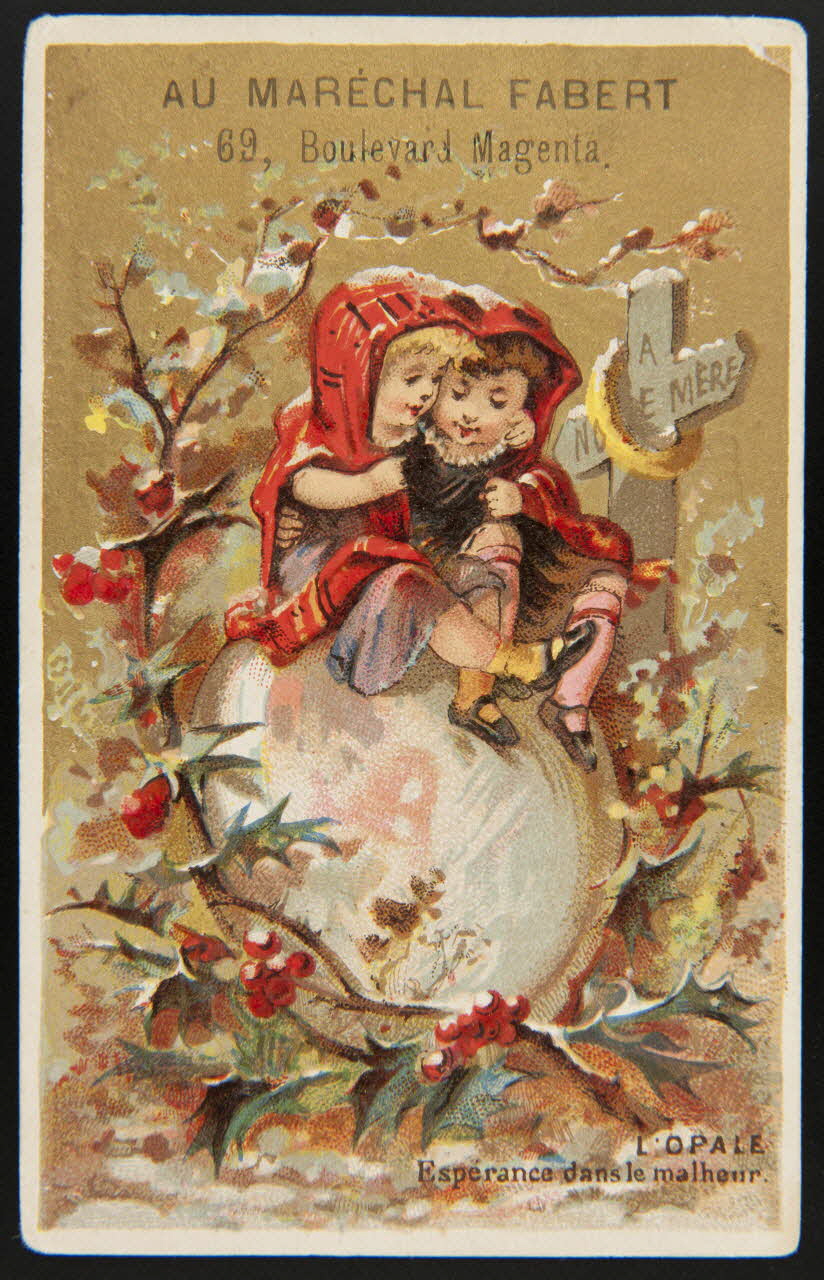 Ad. Mertens carte réclame chromo Paris 1880-1920 1996.40.1020.1 Photo