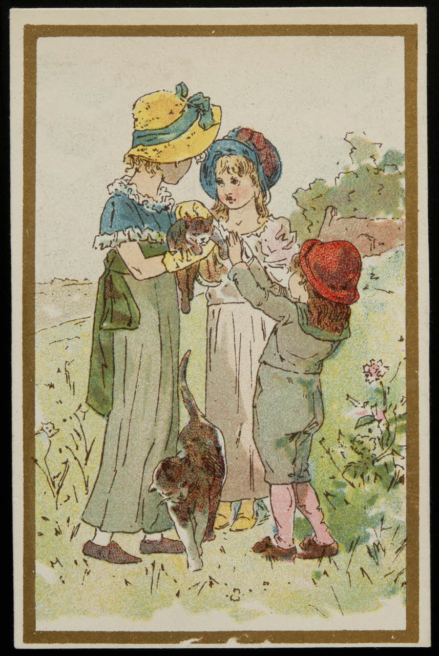 carte réclame chromo Paris 1880-1920 1996.40.1021.1 Photo