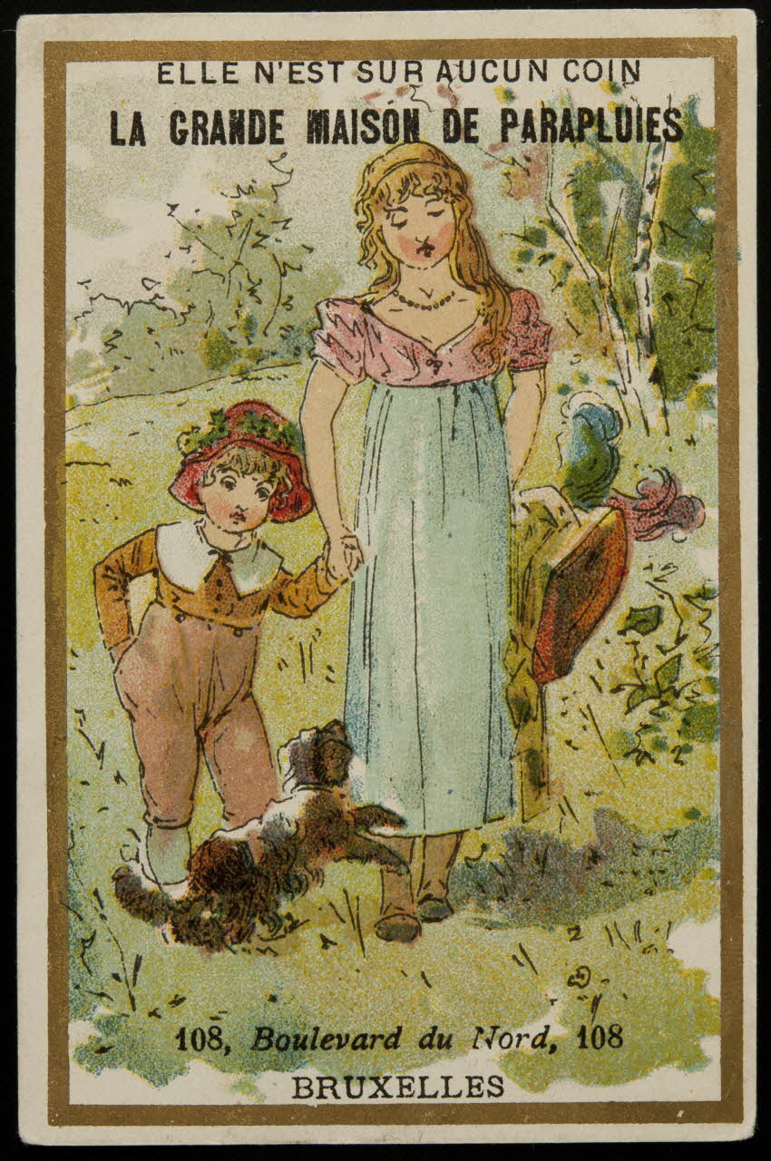 Ad. Mertens carte réclame chromo Paris 1880-1920 1996.40.1021.2 Photo