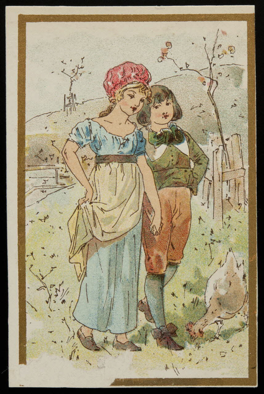 carte réclame chromo Paris 1880-1920 1996.40.1021.3 Photo