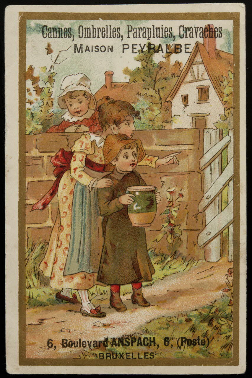 Ad. Mertens carte réclame chromo Paris 1880-1920 1996.40.1021.5 Photo