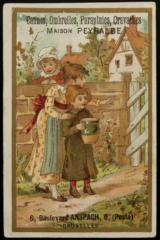 Ad. Mertens carte réclame chromo Paris 1880-1920 1996.40.1021.5 Photo
