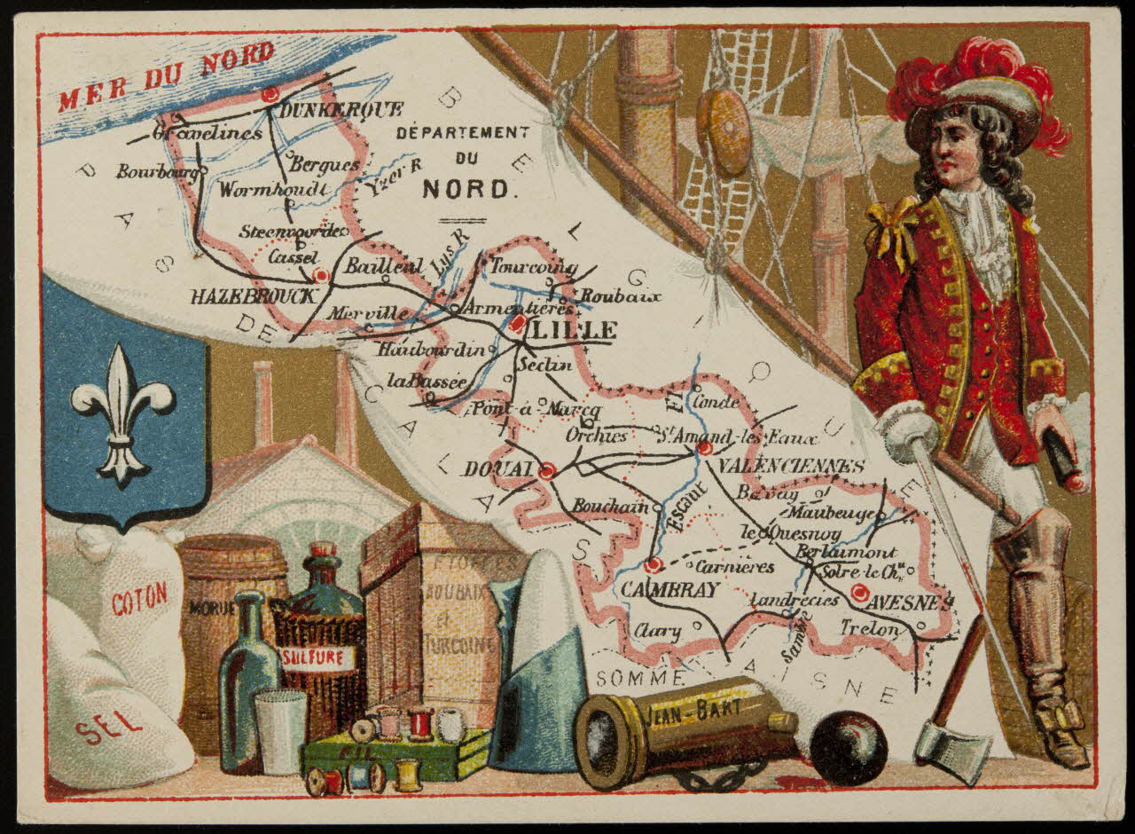 carte réclame chromo Paris 1880-1920 1996.40.1022.3 Photo