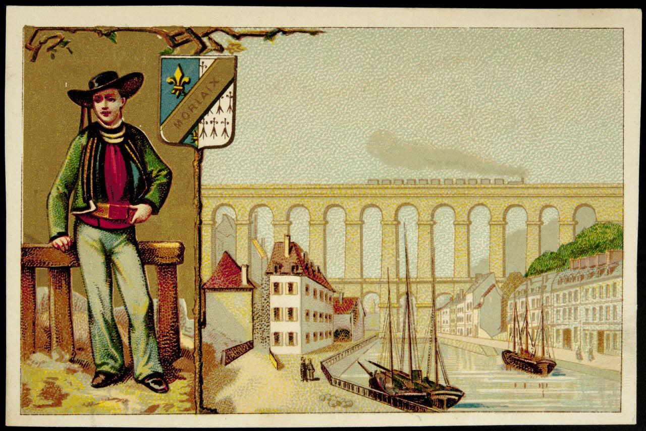 carte réclame chromo Paris 1880-1890 1996.40.1030.11 Photo