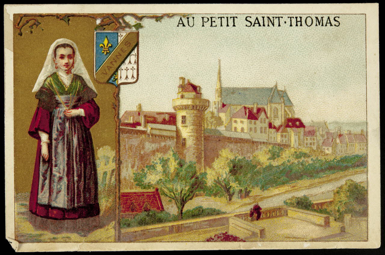 Mouillot carte réclame chromo Paris 1880-1890 1996.40.1030.20 Photo