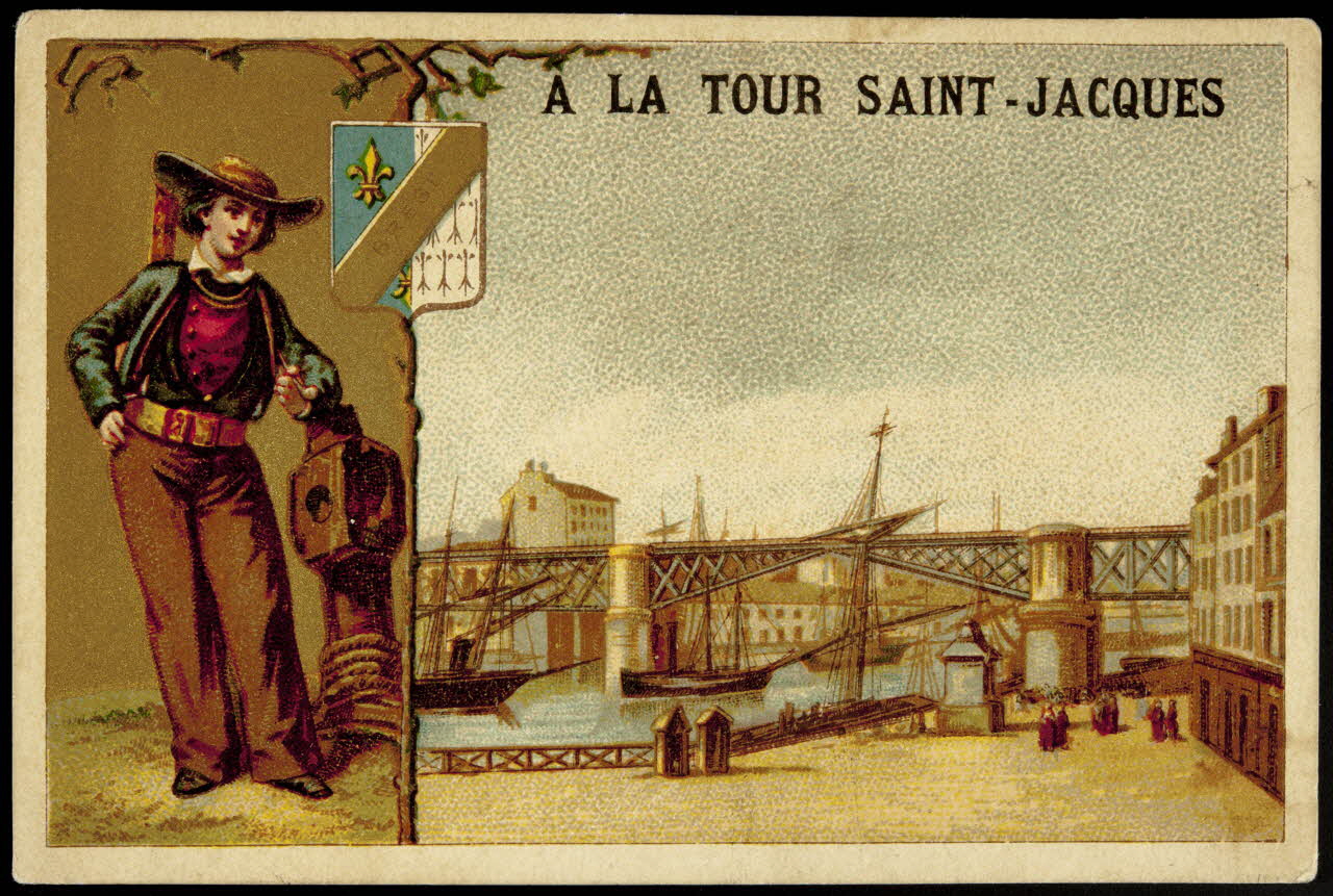 carte réclame chromo Paris 1880-1890 1996.40.1030.3 Photo