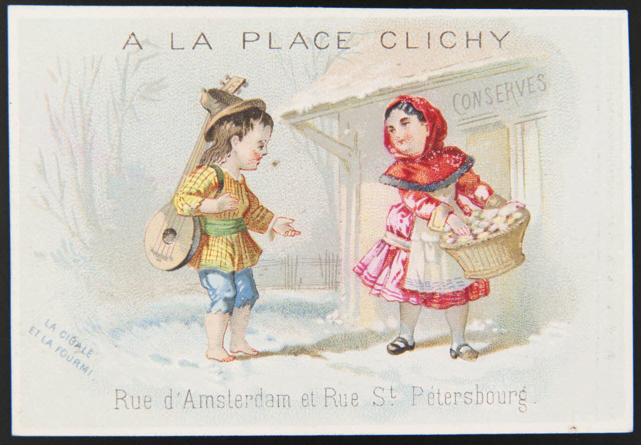 carte réclame chromo Paris 1880-1920 1996.40.1035.1 Photo