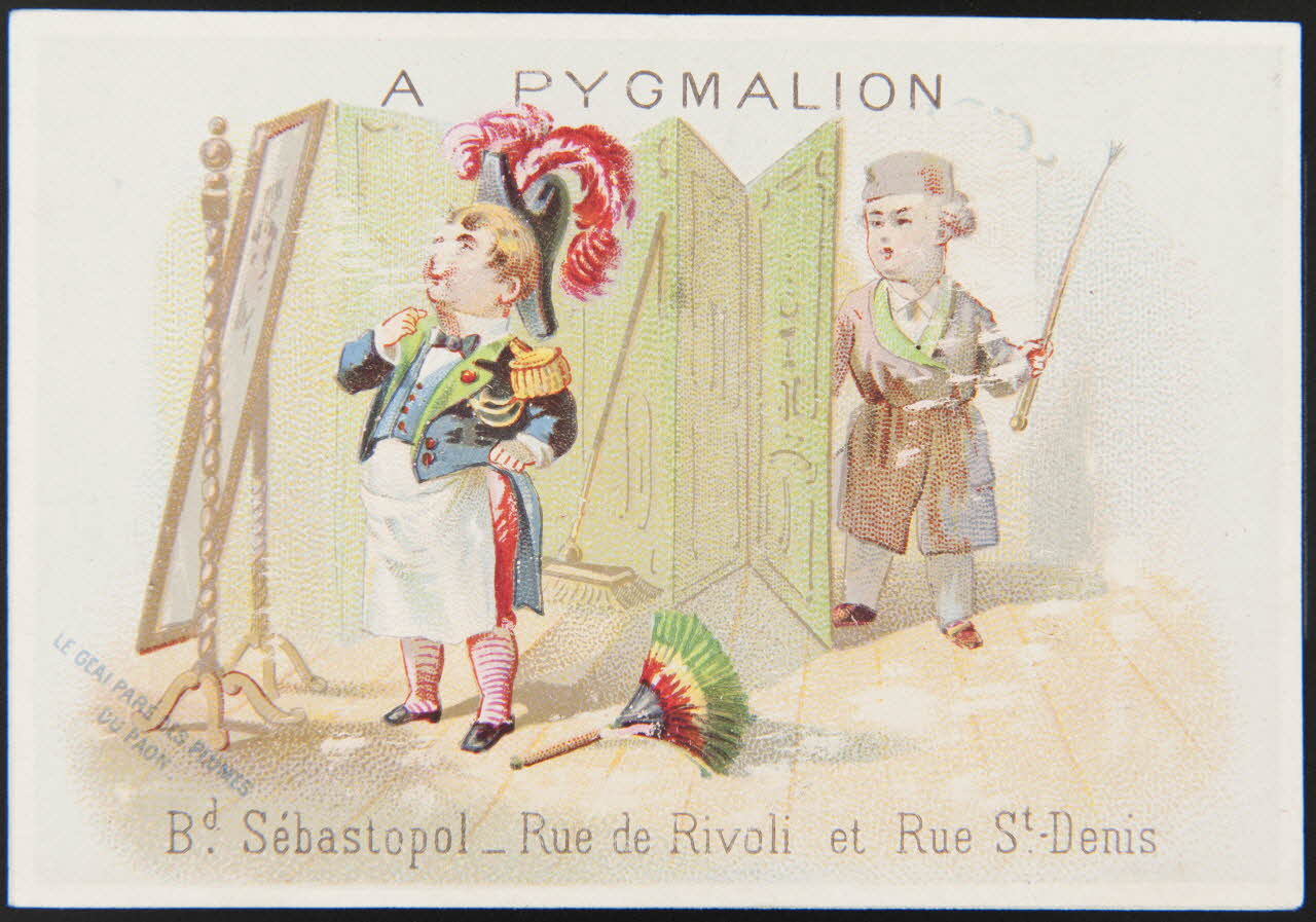 Oberthür et fils carte réclame chromo Paris 1880-1920 1996.40.1035.3 Photo