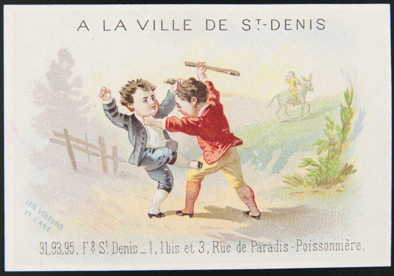 carte réclame chromo Paris 1880-1920 1996.40.1035.6 Photo