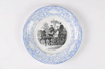 FaïEnces ; Lebeuf Milliet Et Cie assiette à dessert Picardie, France 1868-1876 1967.12.4 Photo Mucem