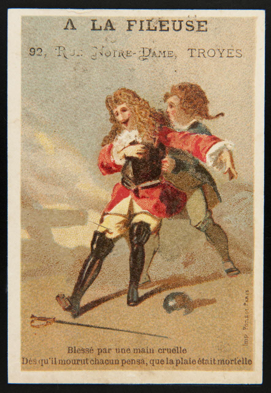 Ponsot Albert carte réclame chromo Paris 1870-1880 1996.40.1063.2 Photo