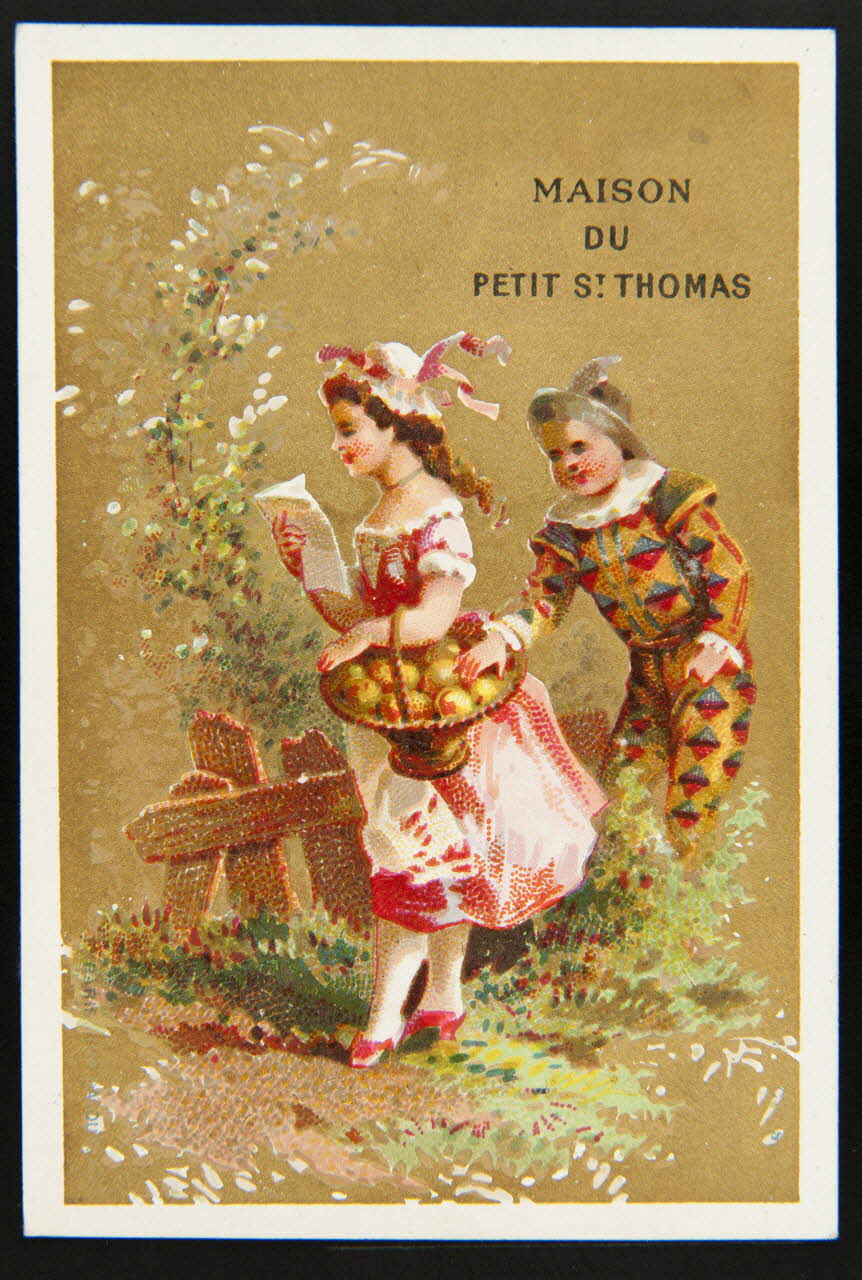 carte réclame chromo Paris 1870-1880 1996.40.1064.1 Photo