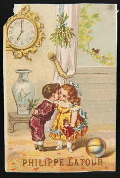Mayoux Honoré et Cie carte réclame chromo Paris 1870-1880 1996.40.1066.1 Photo