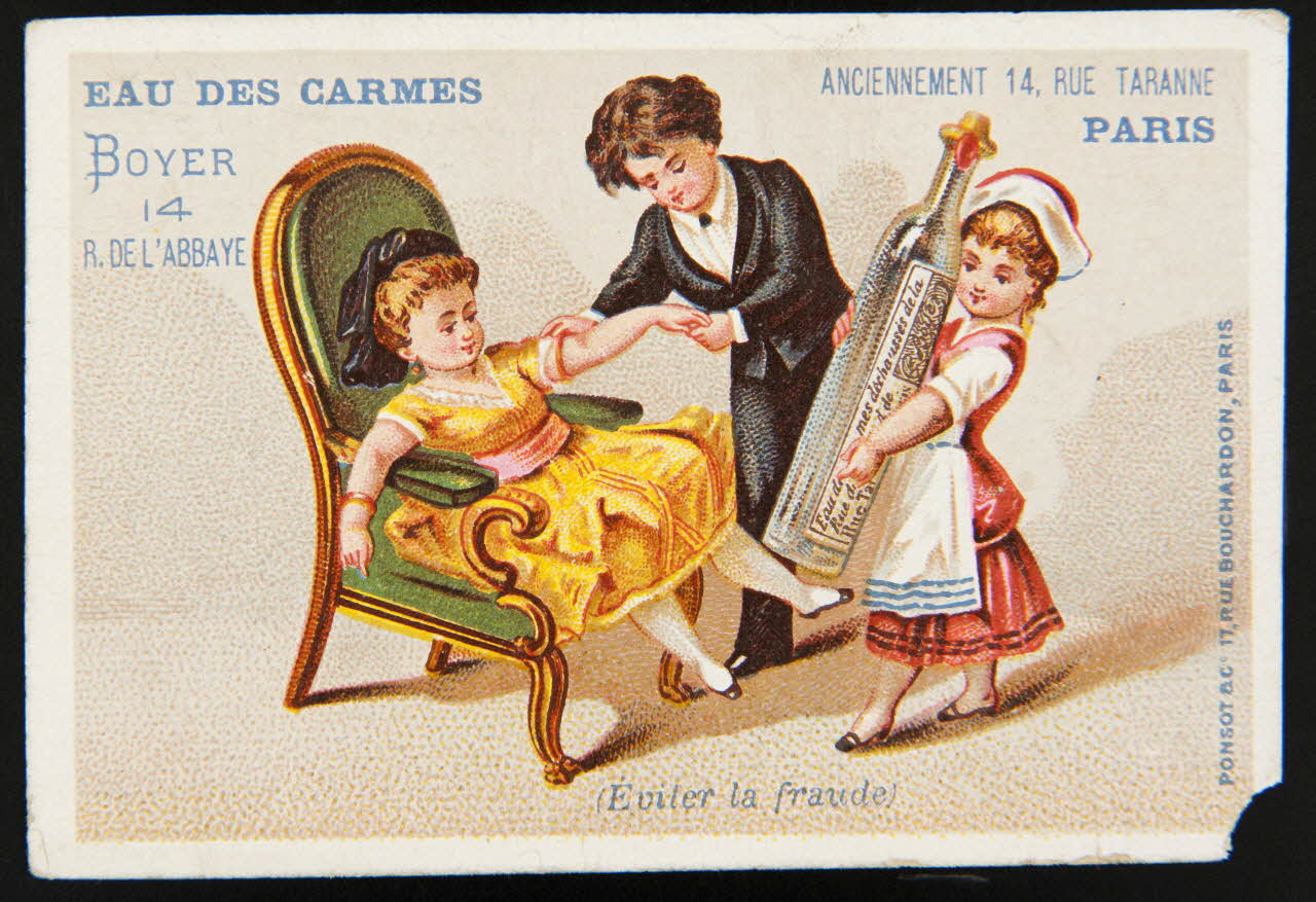 carte réclame chromo Paris 1870-1880 1996.40.1072.1 Photo