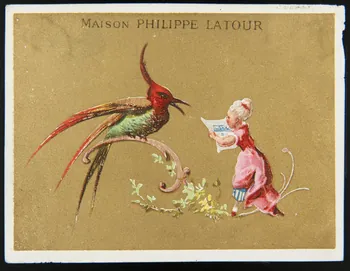 Mayoux et Honor carte réclame chromo Paris 1870-1880 1996.40.1073.4 Photo