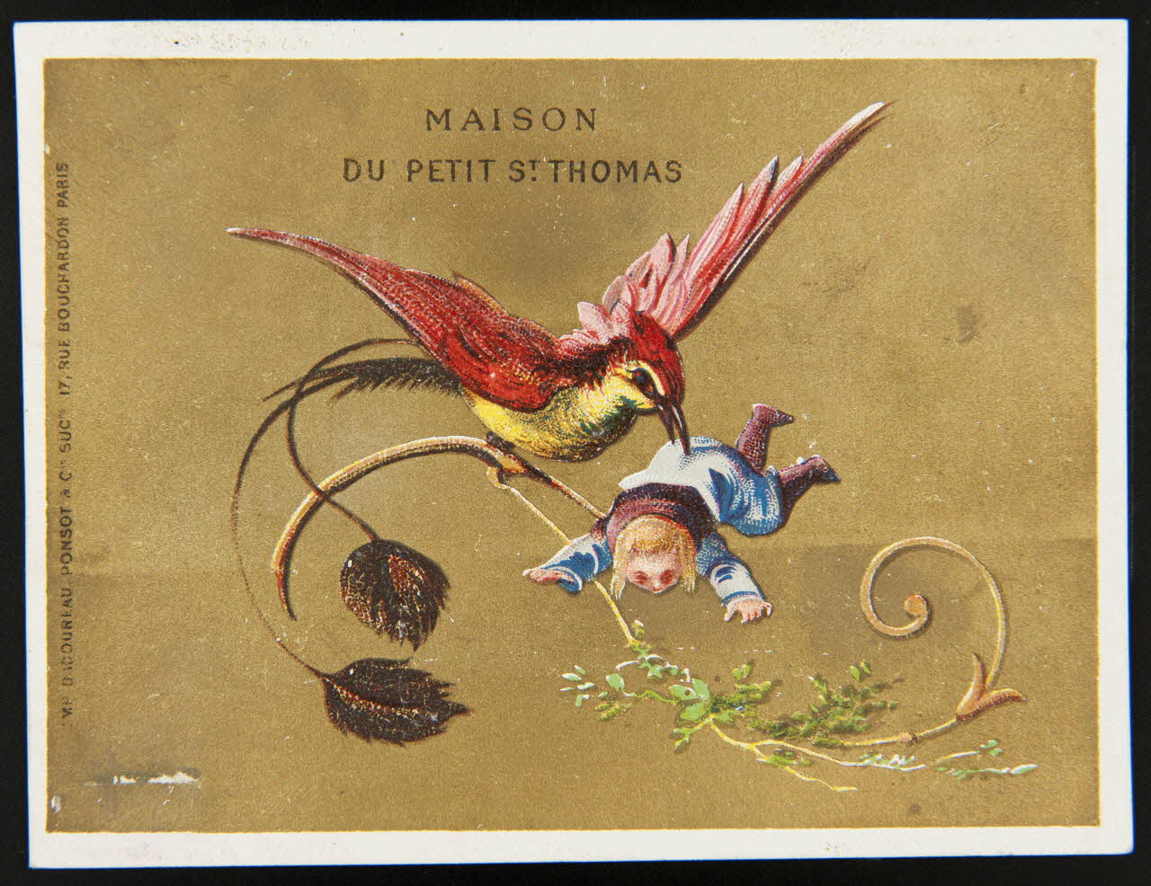 Badoureau, Ponsot carte réclame chromo Paris 1870-1880 1996.40.1073.5 Photo