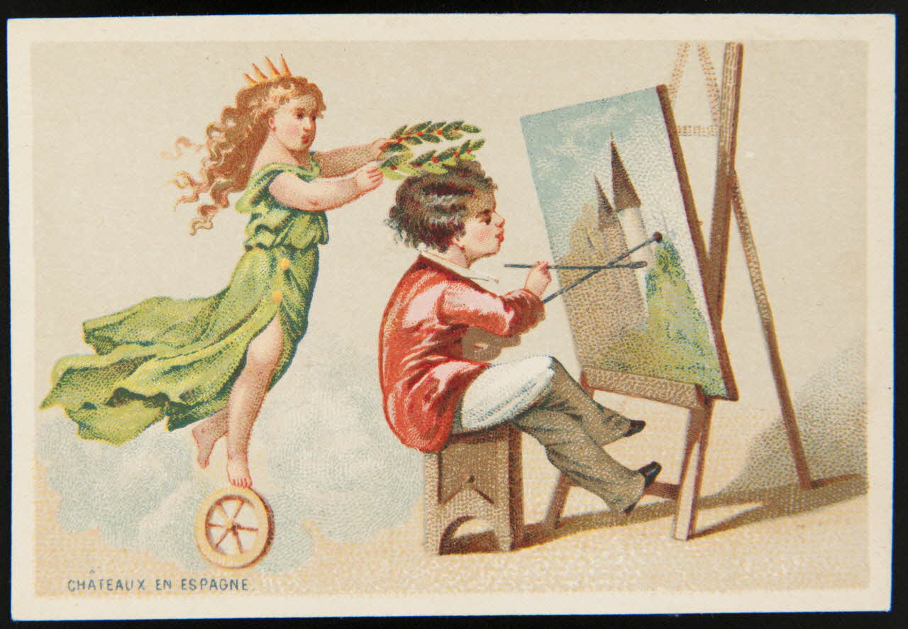 carte réclame chromo Paris 1870-1880 1996.40.1074.1 Photo