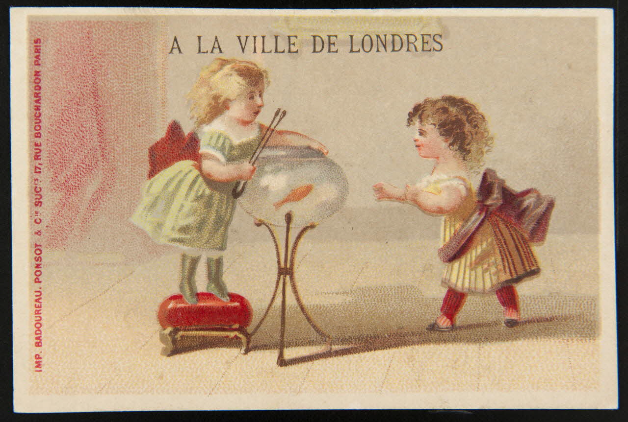 Badoureau, Ponsot carte réclame chromo Paris 1870-1880 1996.40.1075.2 Photo