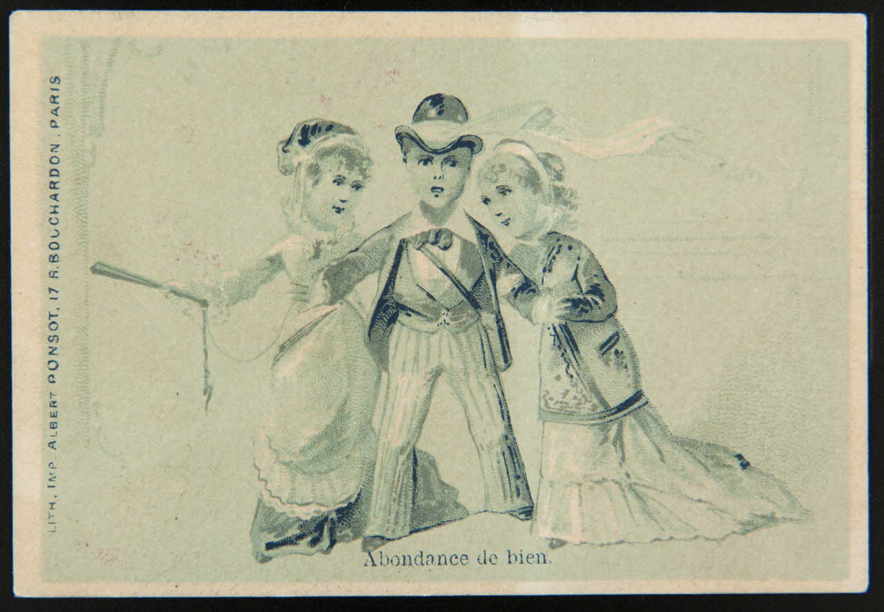 Badoureau, Ponsot carte réclame chromo Paris 1870-1880 1996.40.1076.1 Photo