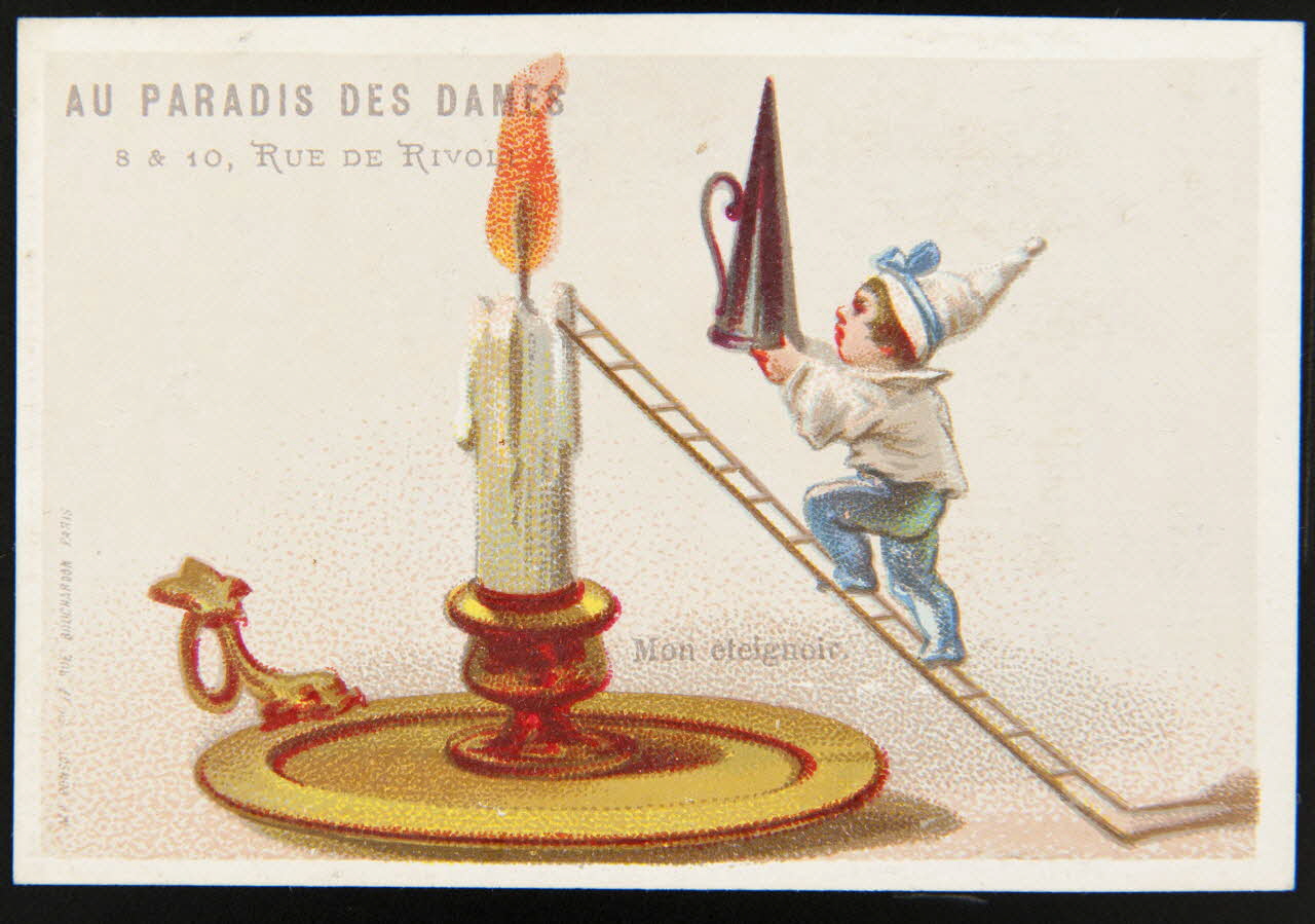 Ponsot carte réclame chromo Paris 1870-1880 1996.40.1078.7 Photo