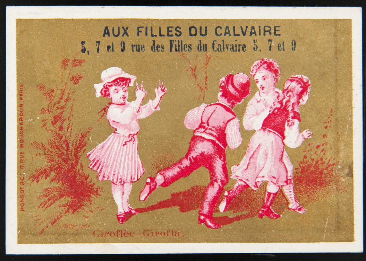 Ponsot carte réclame chromo Paris 1870-1880 1996.40.1079.1 Photo