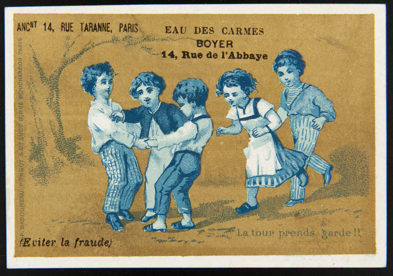 Ponsot carte réclame chromo Paris 1870-1880 1996.40.1079.11 Photo