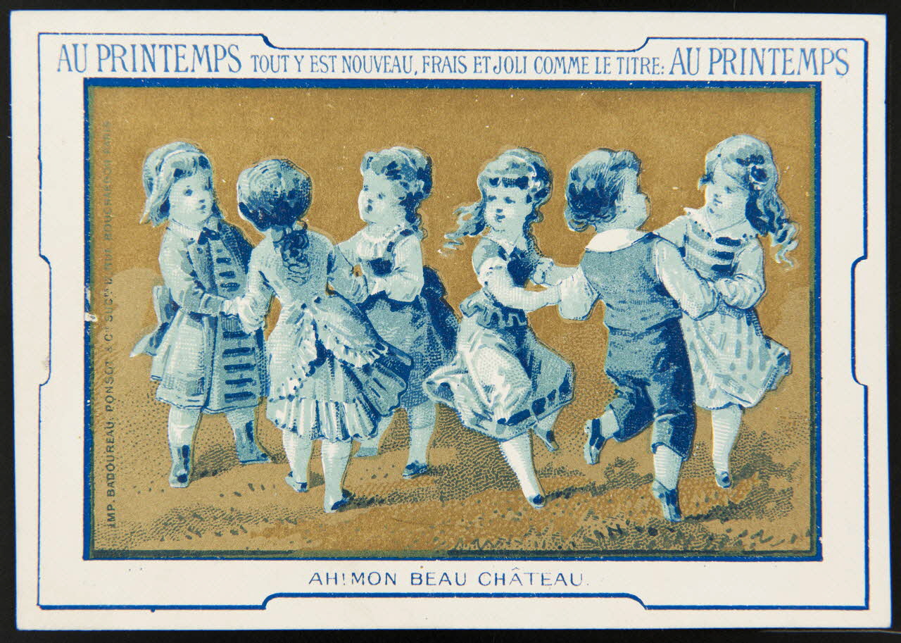Badoureau, Ponsot carte réclame chromo Paris 1870-1880 1996.40.1080.1 Photo