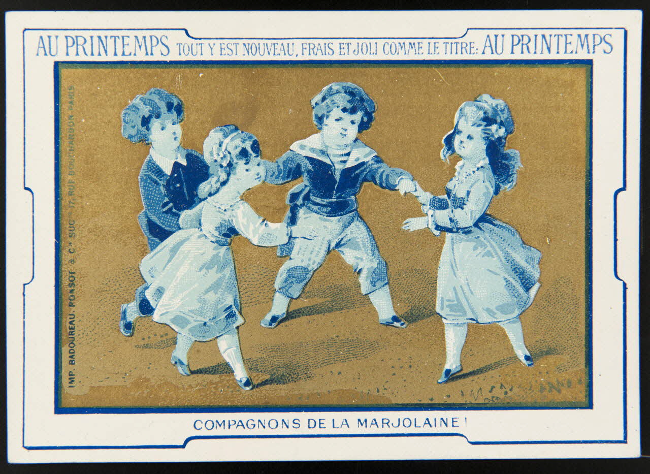 Badoureau, Ponsot carte réclame chromo Paris 1870-1880 1996.40.1080.2 Photo