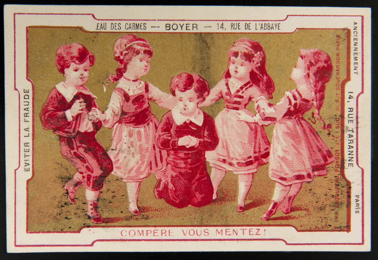 Badoureau, Ponsot carte réclame chromo Paris 1870-1880 1996.40.1080.3 Photo