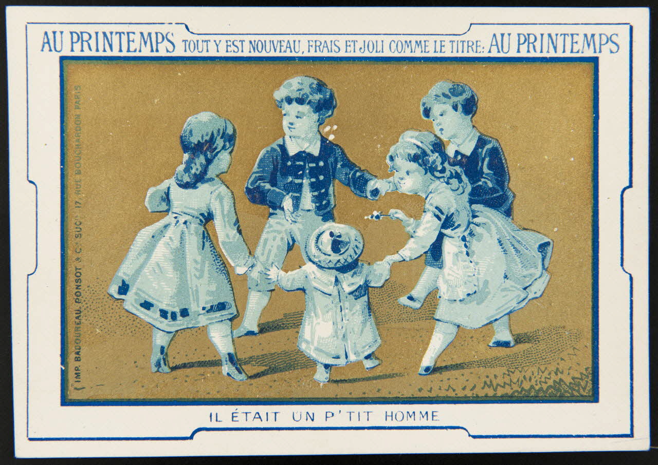 Badoureau, Ponsot carte réclame chromo Paris 1870-1880 1996.40.1080.4 Photo