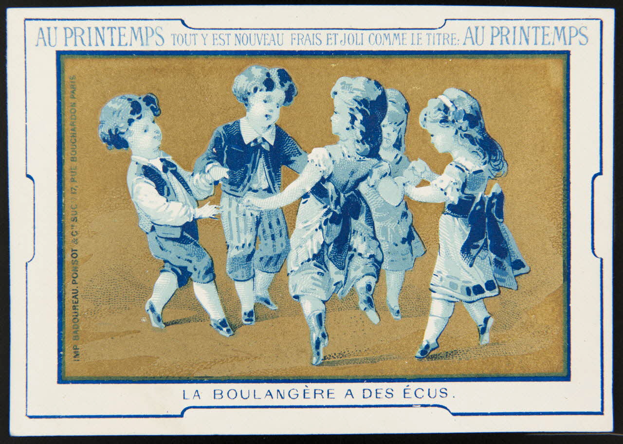 Badoureau, Ponsot carte réclame chromo Paris 1870-1880 1996.40.1080.6 Photo