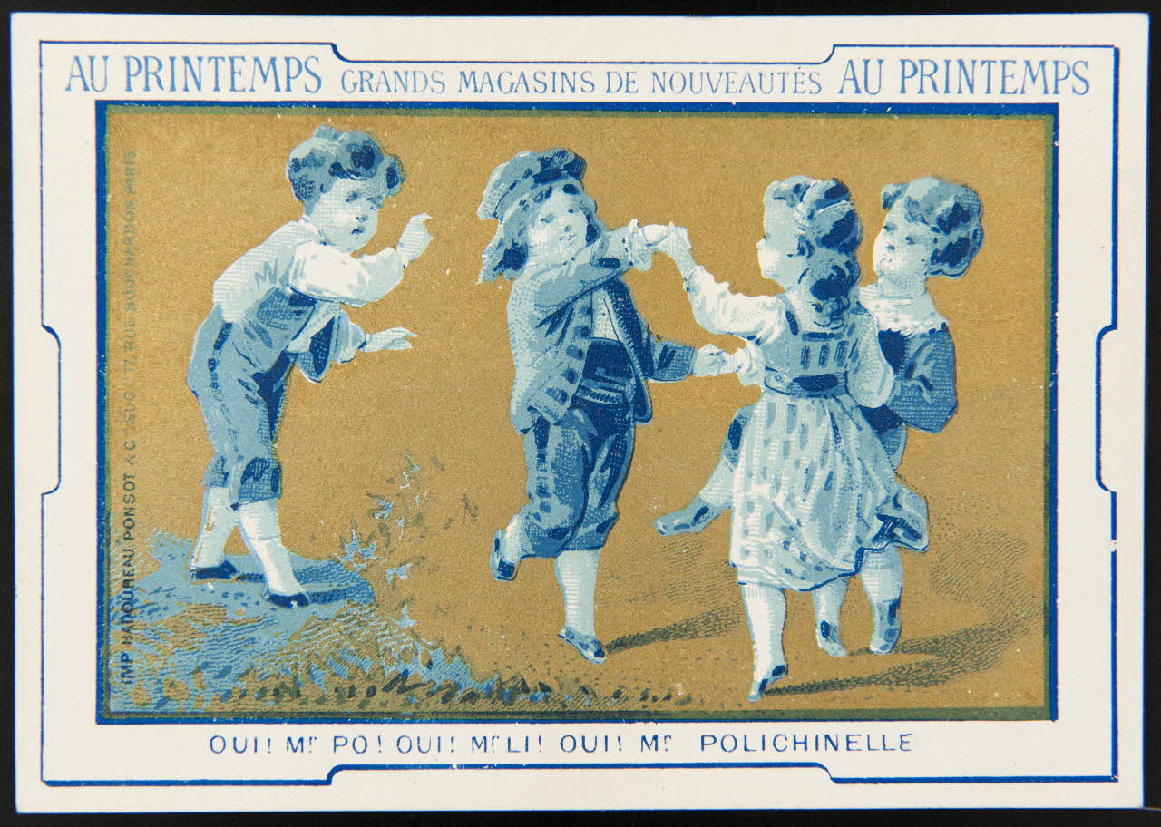 Badoureau, Ponsot carte réclame chromo Paris 1870-1880 1996.40.1080.7 Photo