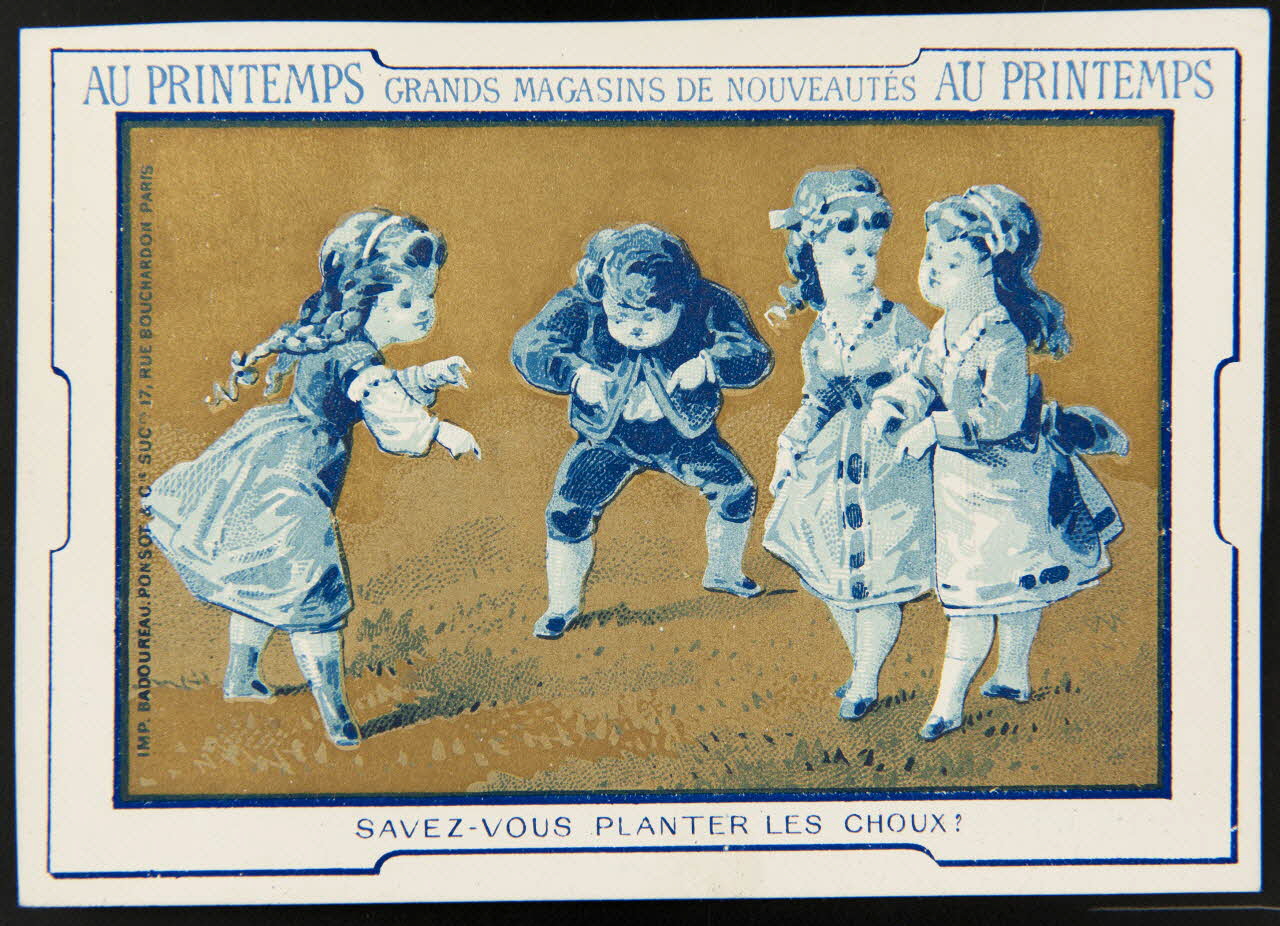 Badoureau, Ponsot carte réclame chromo Paris 1870-1880 1996.40.1080.9 Photo