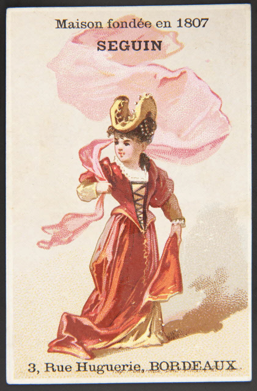 Lauronce frères carte réclame chromo Paris 1870-1890 1996.40.1105.2 Photo