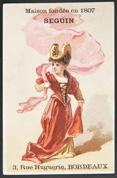 Lauronce frères carte réclame chromo Paris 1870-1890 1996.40.1105.2 Photo