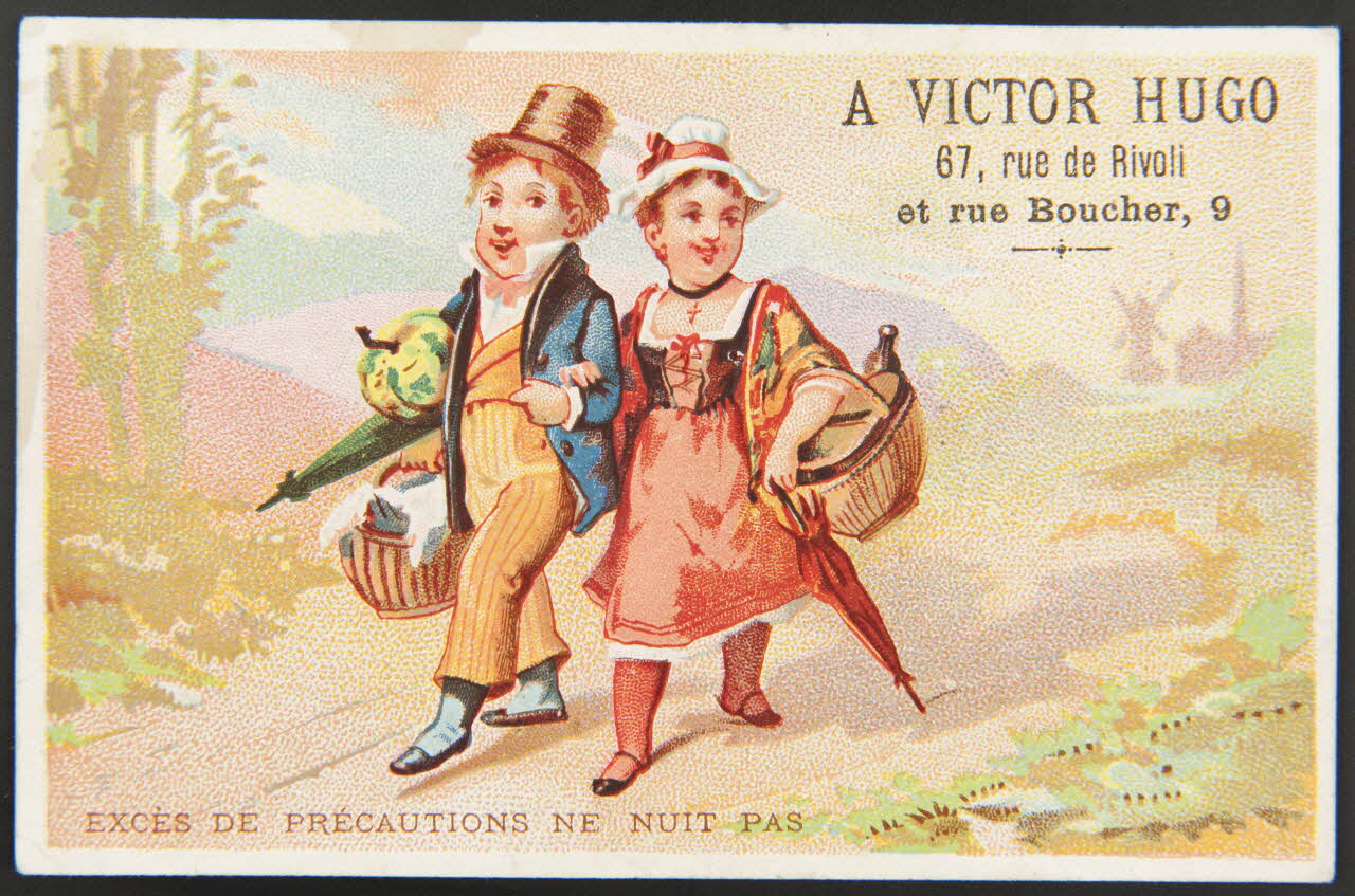 carte réclame chromo Paris 1870-1890 1996.40.1111.1 Photo