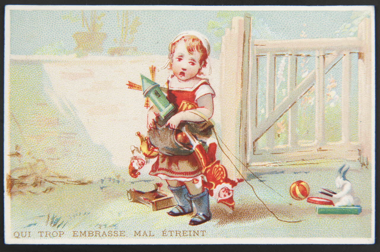 Gerault H. carte réclame chromo Paris 1870-1890 1996.40.1111.4 Photo