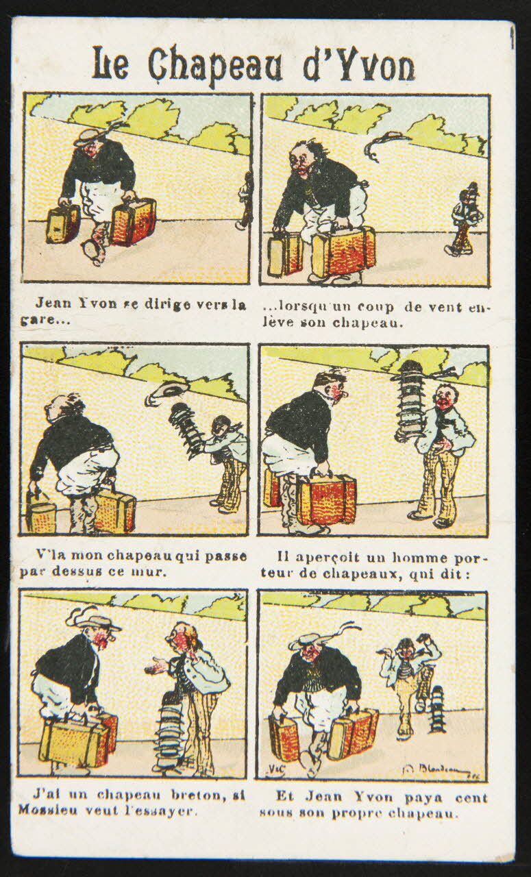 Léopold Verger ; Blondeau carte réclame chromo Paris 1878-1914 1996.40.1116.4 Photo