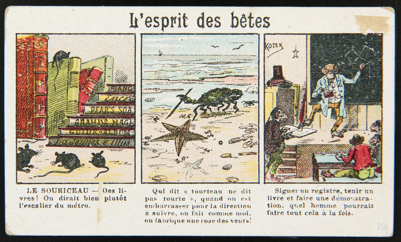 Verger Leopold (éditeur) : Kotek carte réclame chromo Paris 1878-1914 1996.40.1116.6 Photo