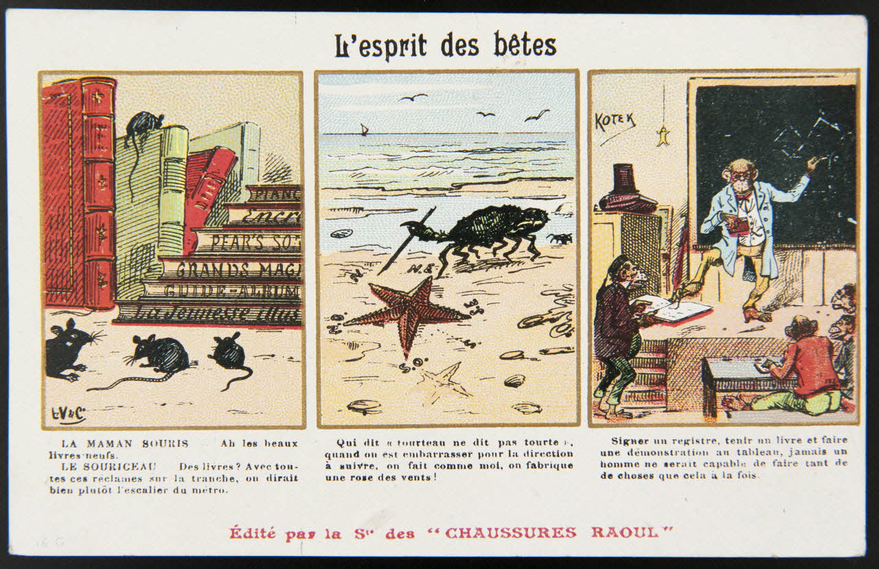 Léopold Verger ; Kotek carte réclame chromo Paris 1878-1914 1996.40.1117.7 Photo