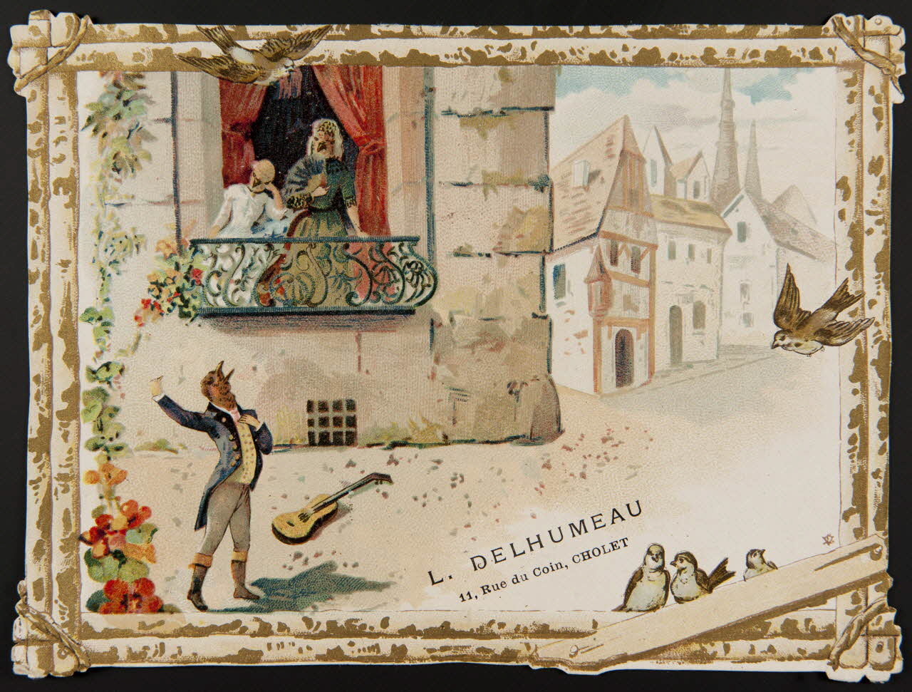 Léopold Verger carte réclame chromo Paris 1878-1914 1996.40.1121.1 Photo