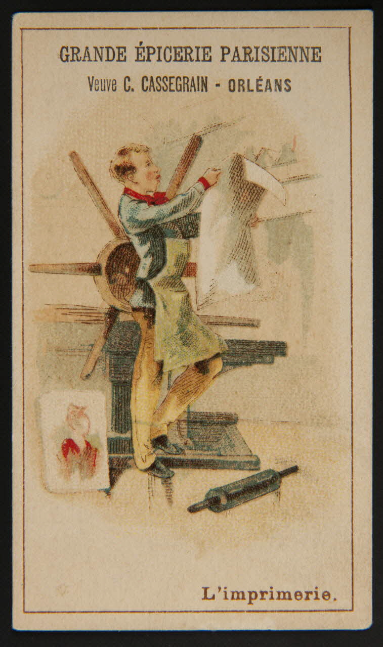 Verger carte réclame chromo Paris 1878-1914 1996.40.1124.1 Photo