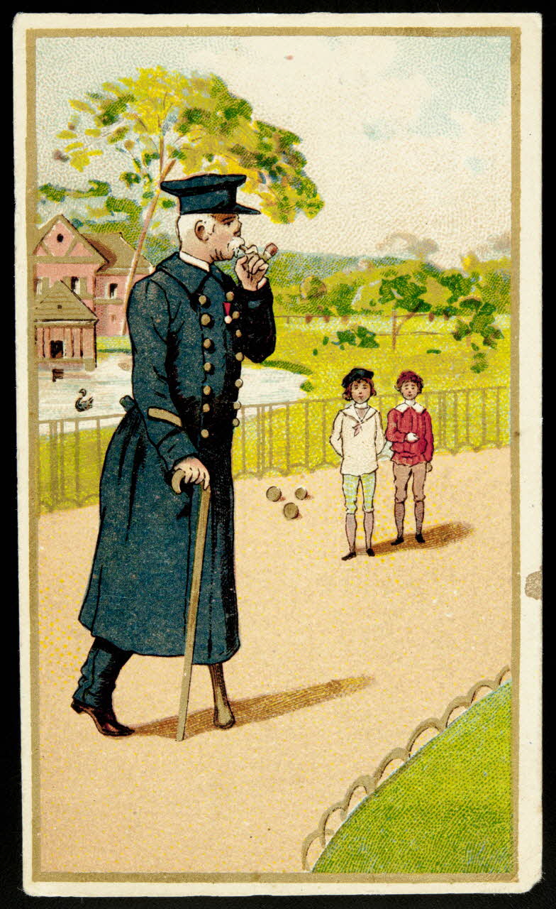 Verger carte réclame chromo Paris 1878-1914 1996.40.1142.1 Photo