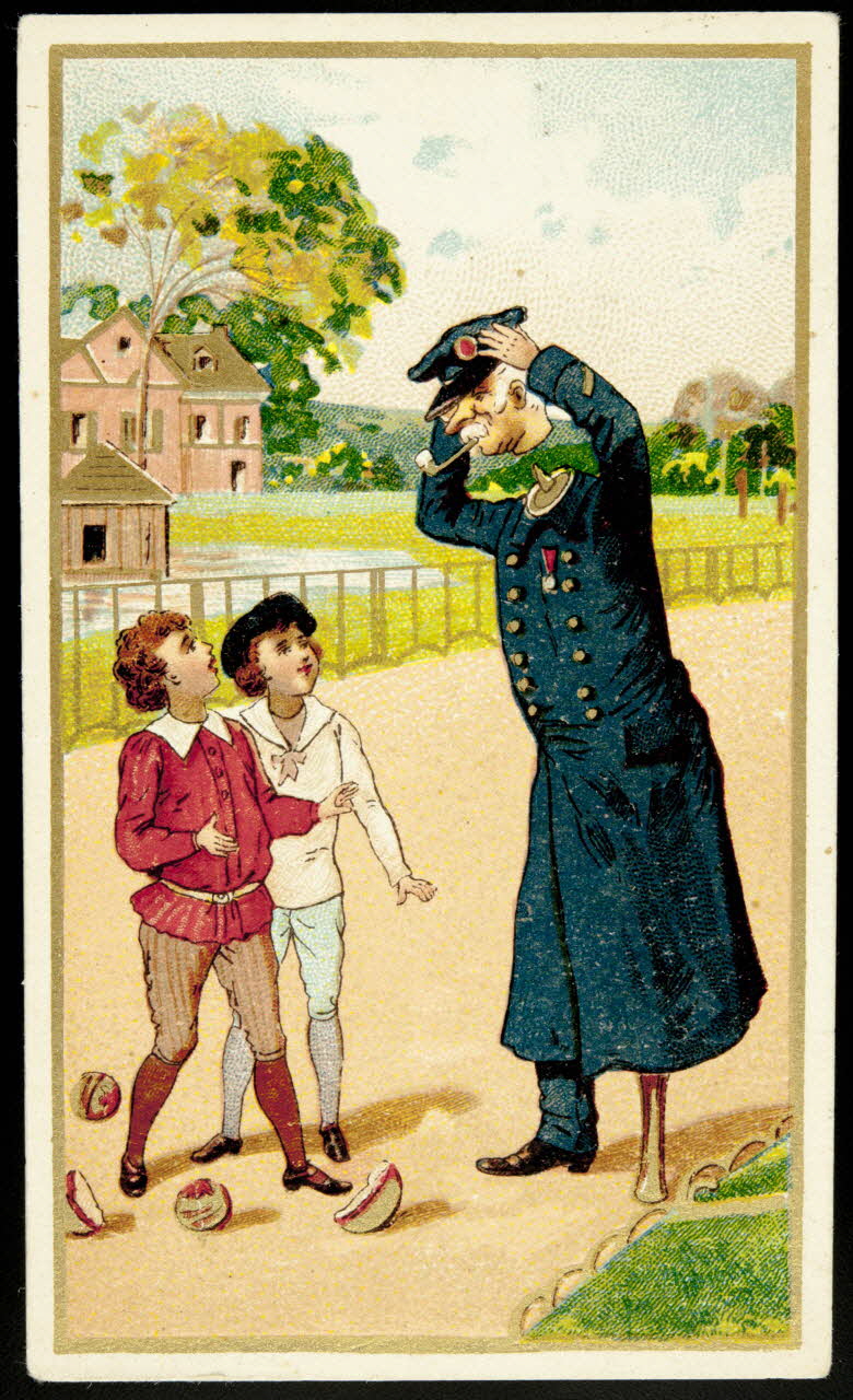 Verger carte réclame chromo Paris 1878-1914 1996.40.1142.2 Photo