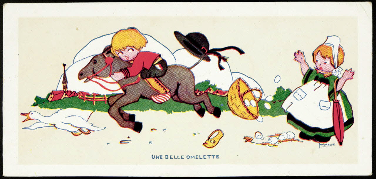 Léopold Verger ; Vonosek M. carte réclame chromo Paris 1878-1914 1996.40.1167.3 Photo