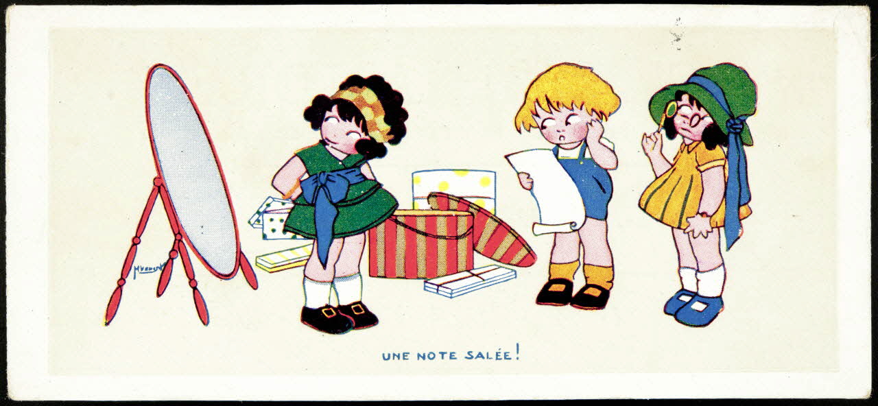 Léopold Verger ; Vonosek M. carte réclame chromo Paris 1878-1914 1996.40.1167.5 Photo