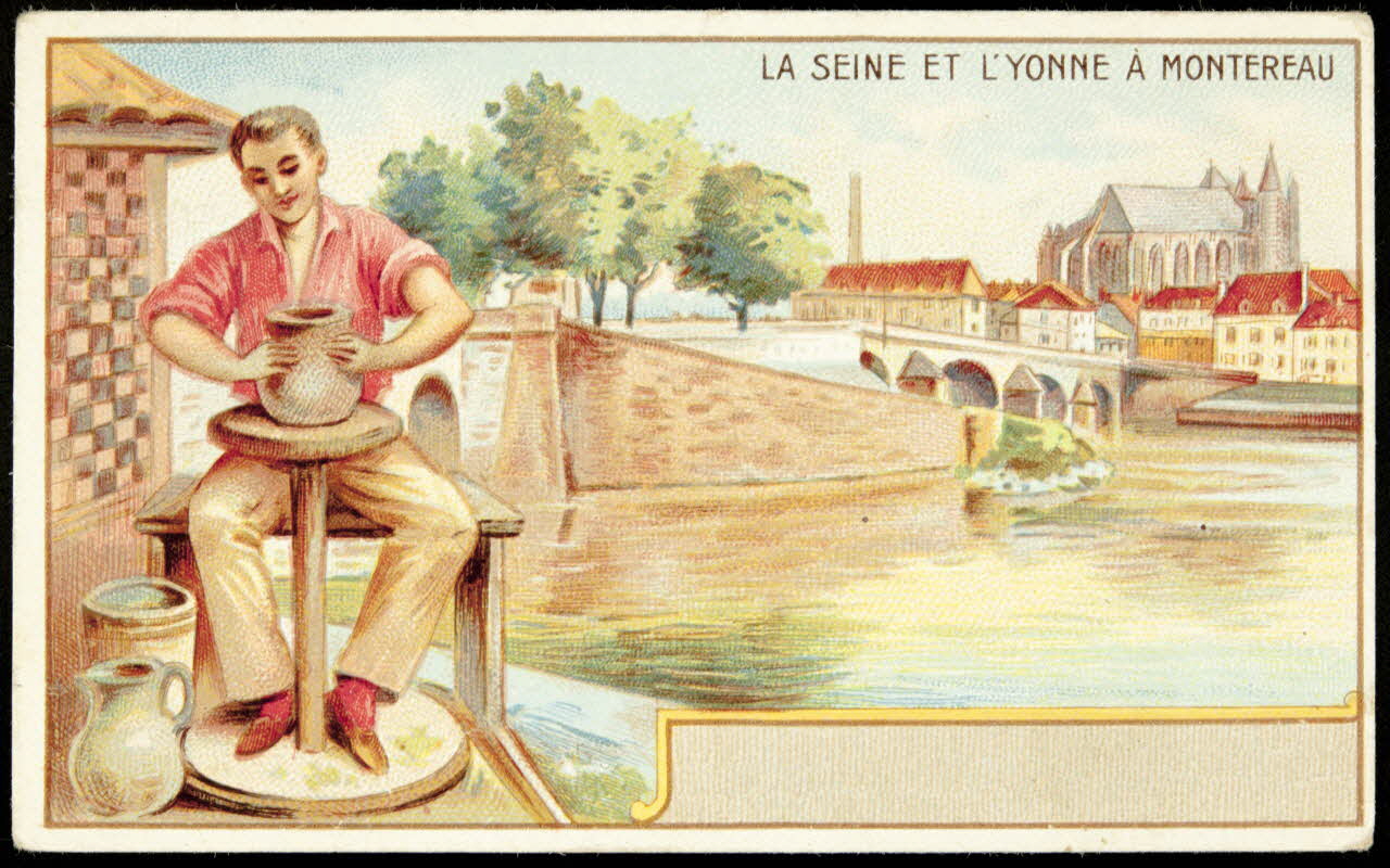 Verger carte réclame chromo Paris 1878-1914 1996.40.1170.7 Photo