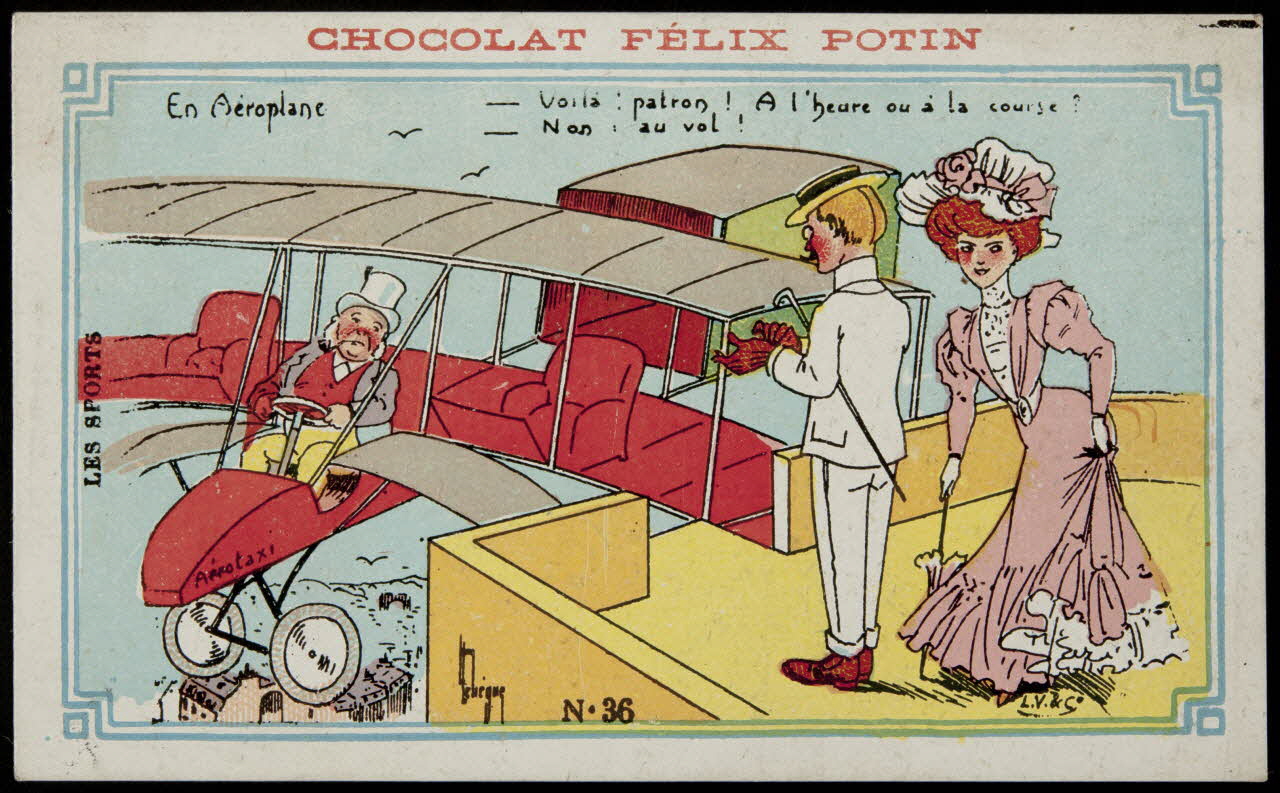 Léopold Verger ; Lebègue carte réclame chromo Paris 1878-1914 1996.40.1171.13 Photo