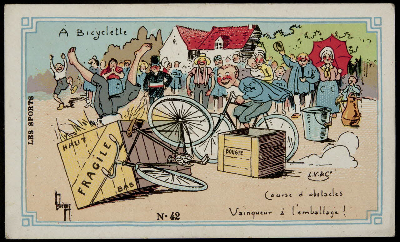 Léopold Verger ; Lebègue carte réclame chromo Paris 1878-1914 1996.40.1171.17 Photo